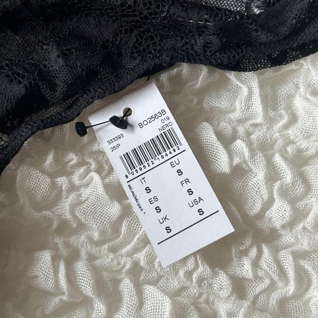 Intimissimi ブラック レース ボディスーツ ロングスリーブ sサイズ