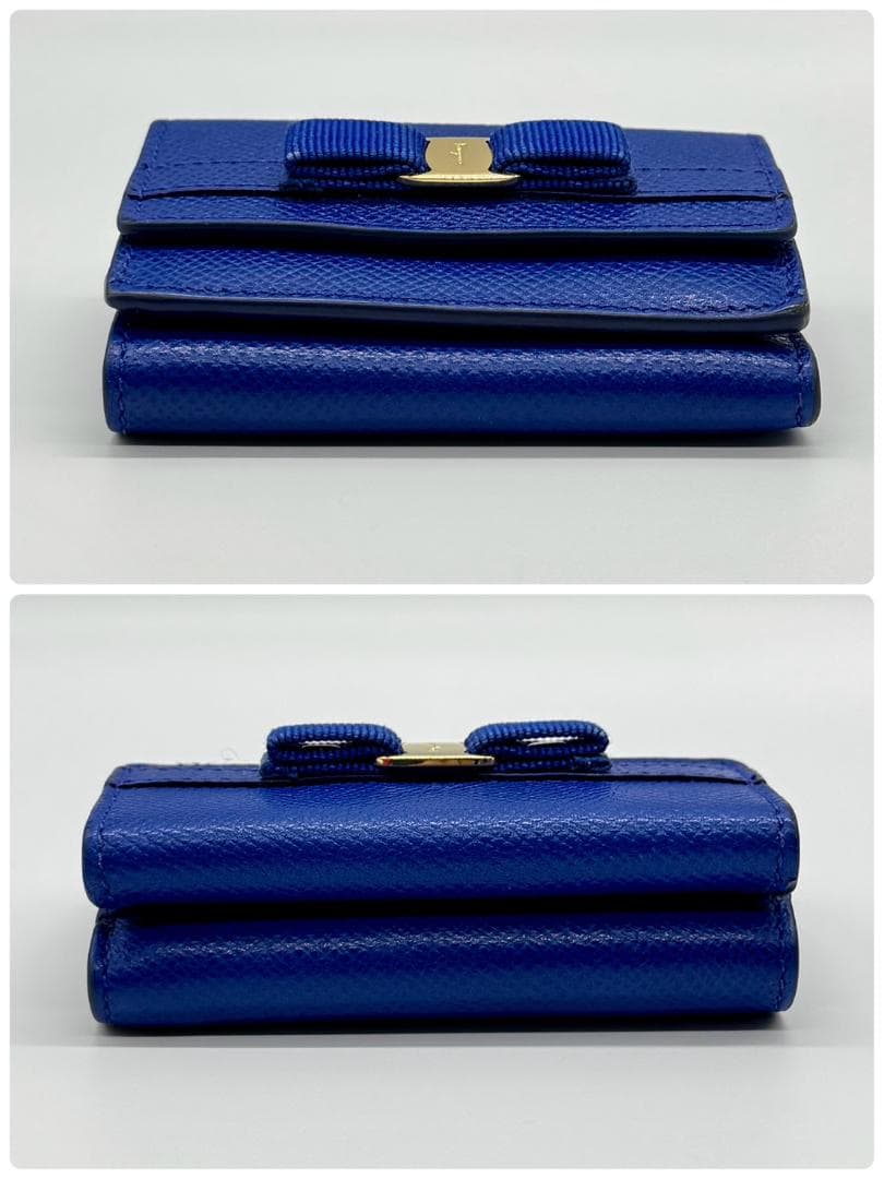 Salvatore Ferragamo フェラガモ 三つ折り財布 ヴァラ 箱付き