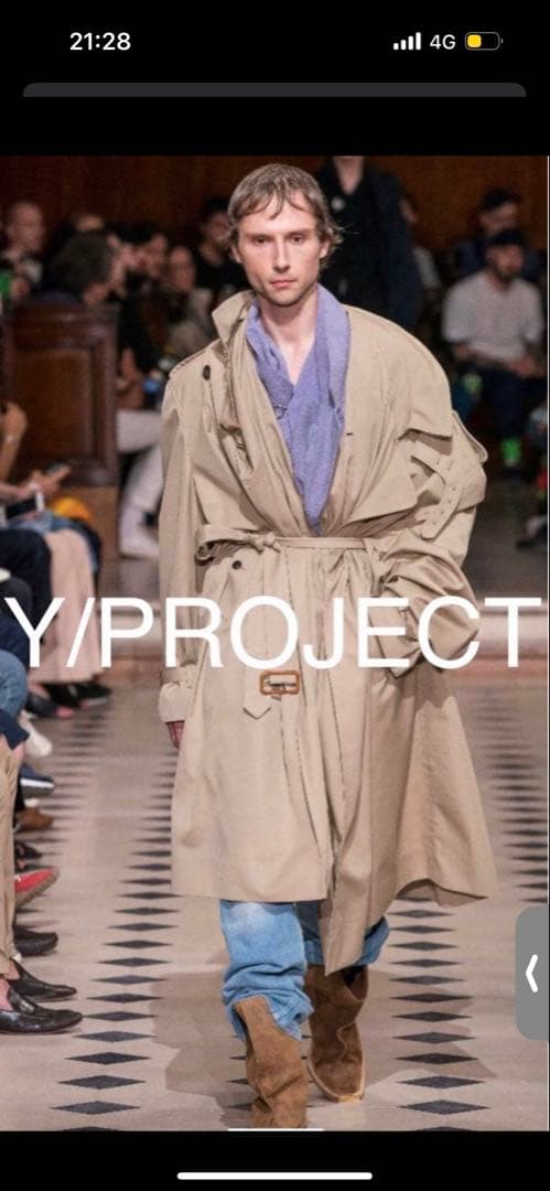 Y/PROJECT ベージュ トレンチコート