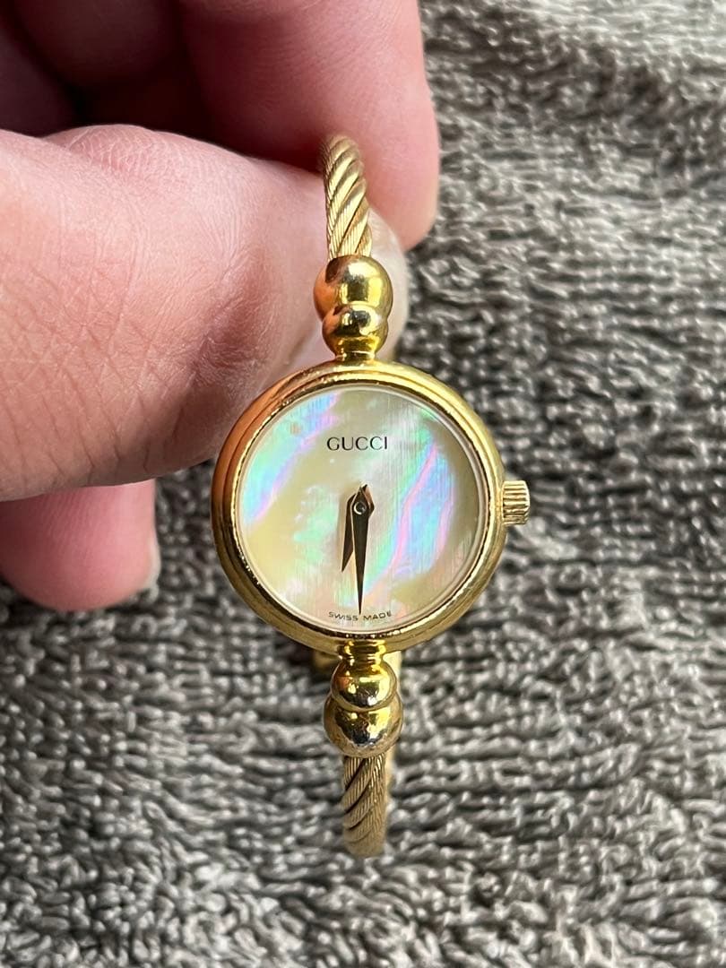 ☆美品GUCCI クォーツ腕時計 9700.21 ゴールド