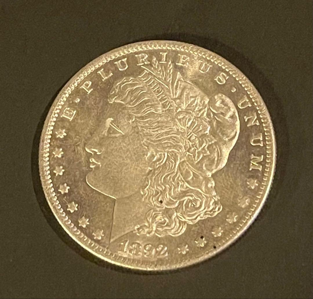 希少1892-CC モーガンダラー 銀貨 38.22mm