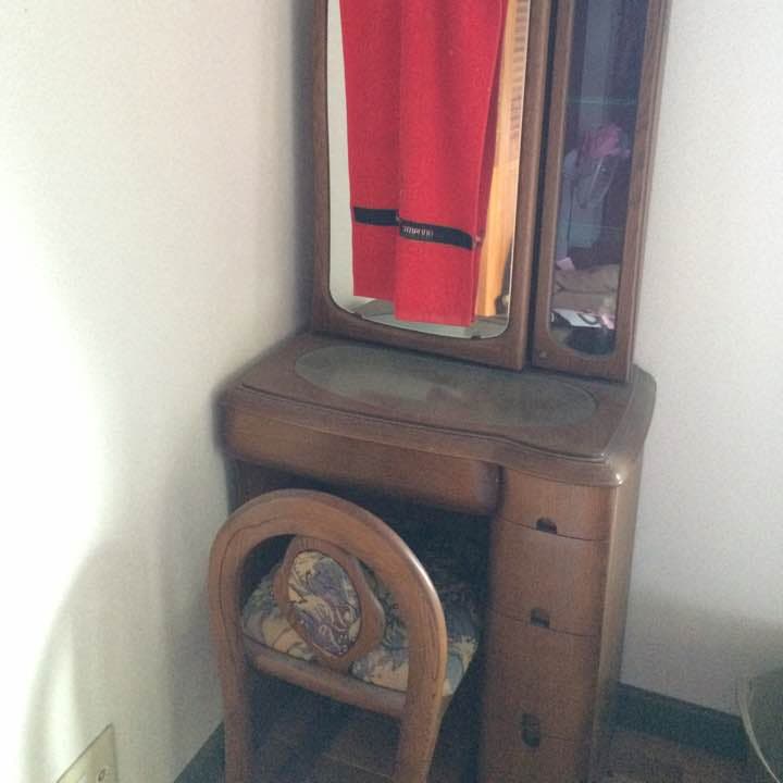 ドレッサー鏡台 椅子付き