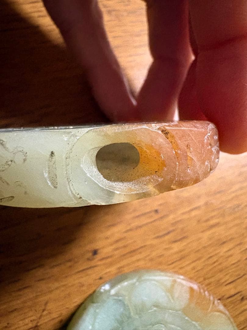 石？玉？の中国的置物　中国美術　2点まとめて5.5cm 51gと50g