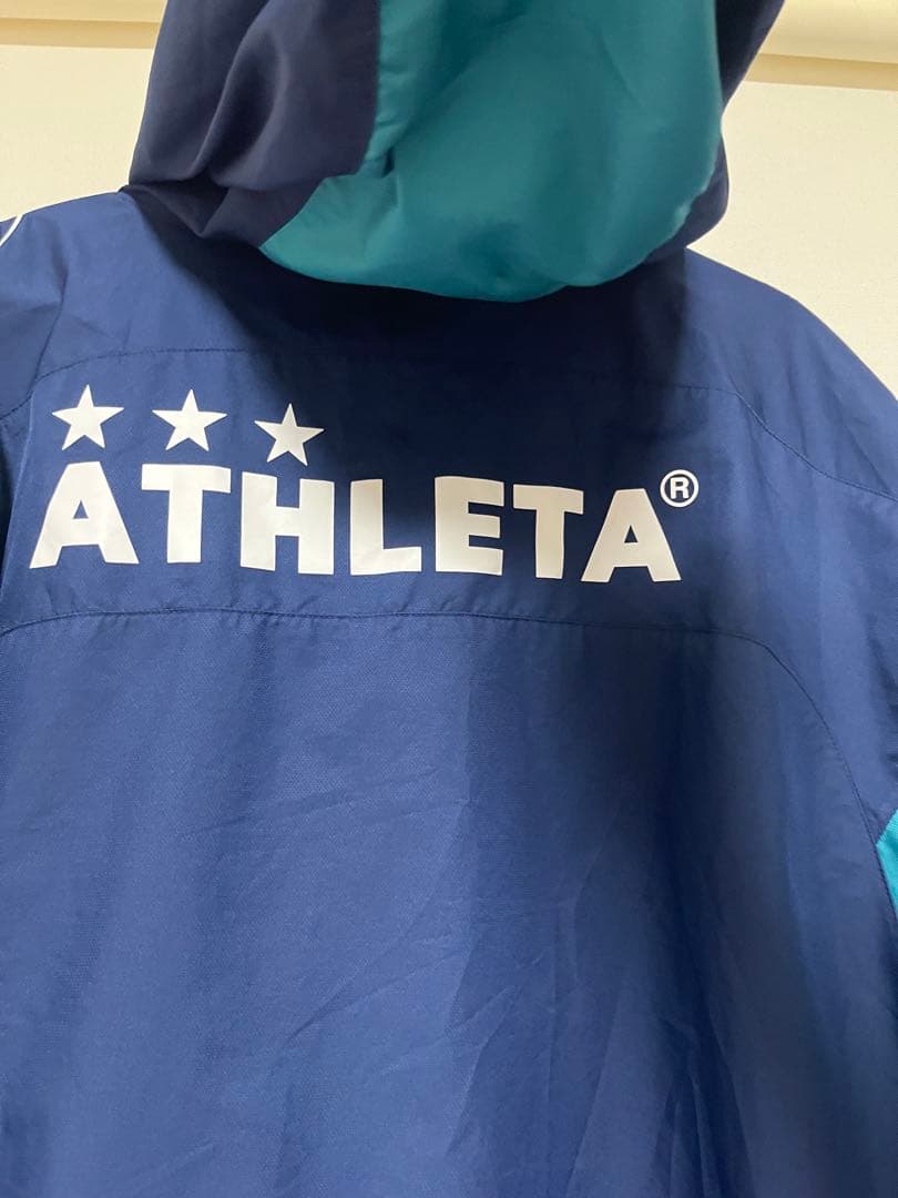 ATHLETA アビスパ福岡モデル ウィンドブレーカー ネイビー サイズO