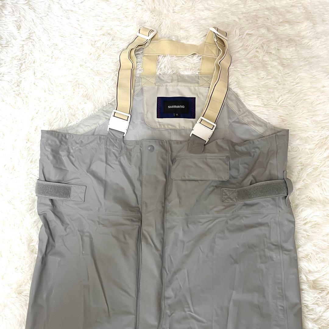 SHIMANO 防水釣り用レインスーツ 上下セット LL 反射板付 尻パット付