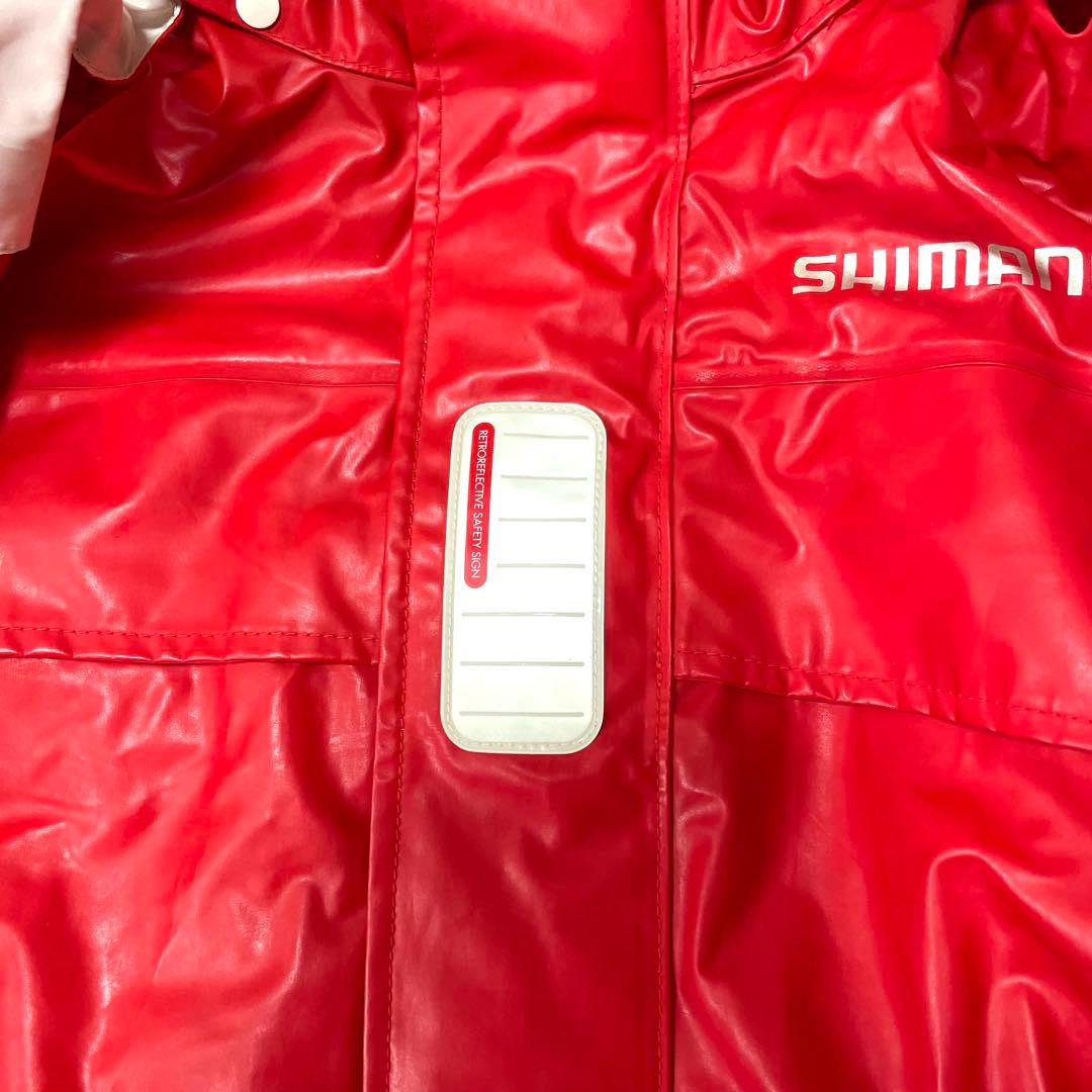SHIMANO 防水釣り用レインスーツ 上下セット LL 反射板付 尻パット付