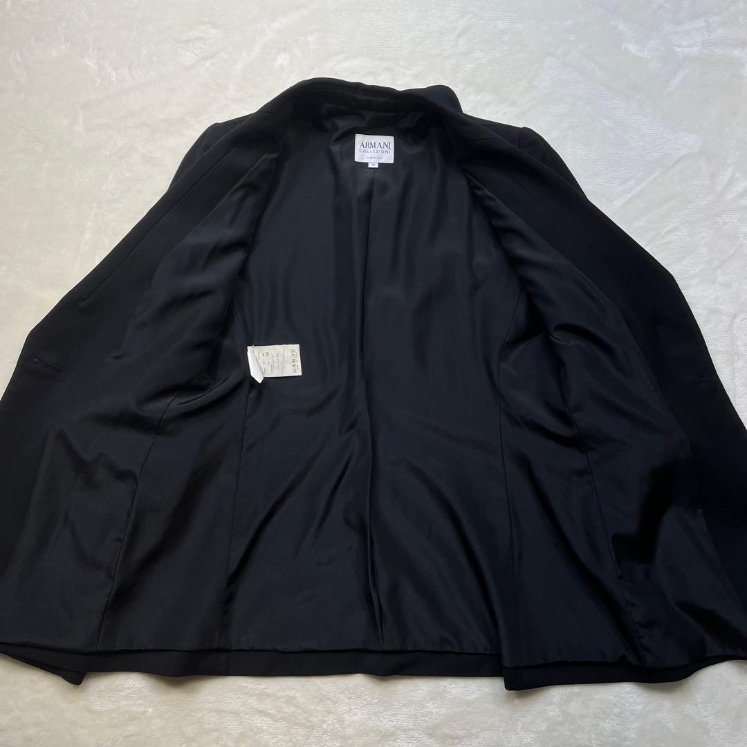 極美品 アルマーニコレツォーニ パンツスーツ ジャケット スラックス 黒 M