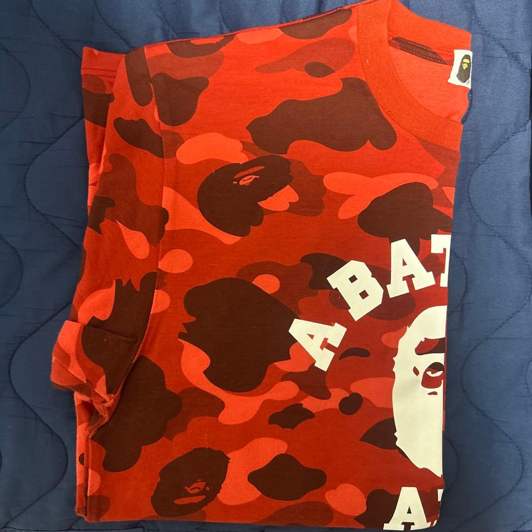 A Bathing Ape Tシャツ XL レッド 新品同様