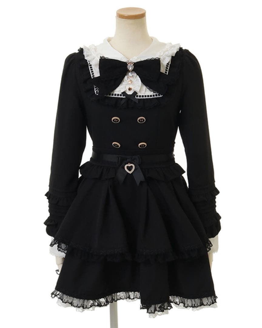 スピンドルヨークティアードワンピース