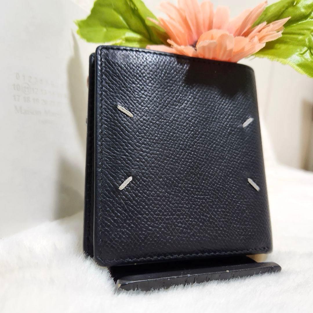 ✨極美品　正規品✨マルジェラ　二つ折り　小銭入れ　ステッチ　カレンダー　ブラック