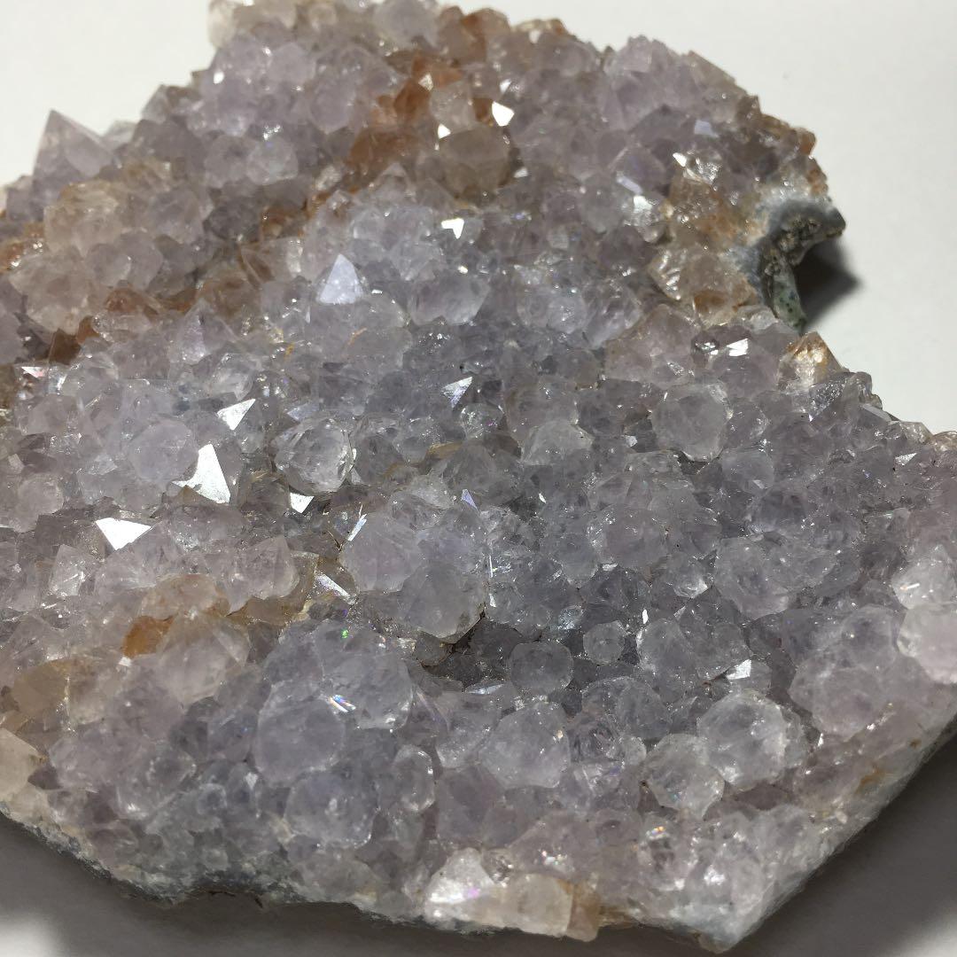 淡い紫水晶　アナンダライト　天然レインボー