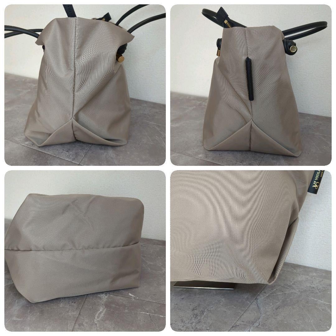 こまま美品☆ヴィオラドーロ トートバッグ M トープ ブラック BIANC