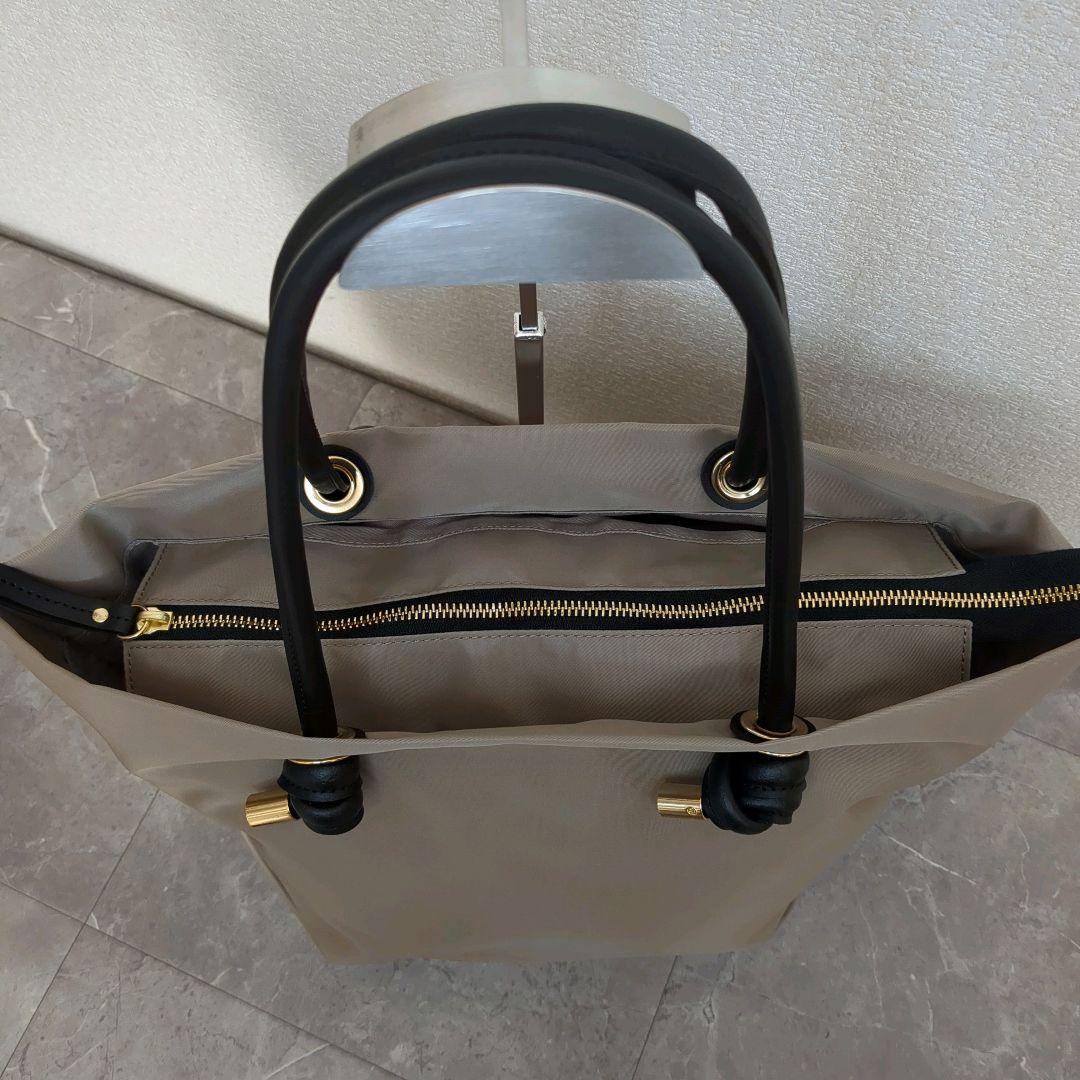 こまま美品☆ヴィオラドーロ トートバッグ M トープ ブラック BIANC