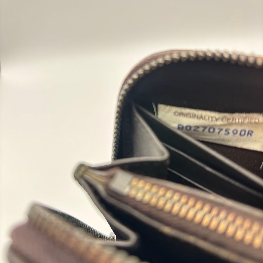 ◆正規品◆ボッティガヴェネタイントレチャート ラウンドファスナー長財布コンビ