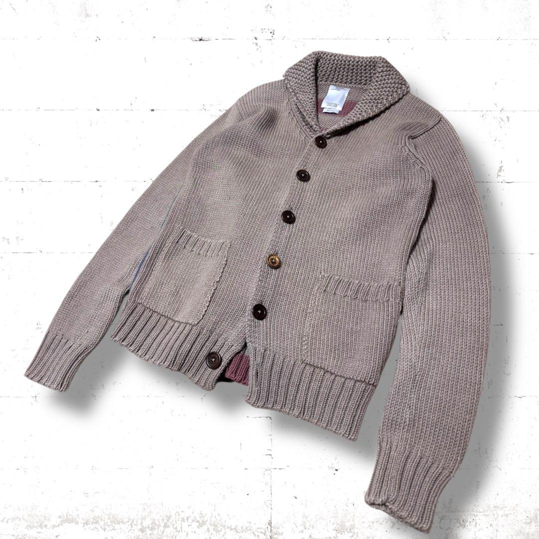 名作　美品　visvim ショールカラー　カーディガン　アメリカ　国旗　日本製