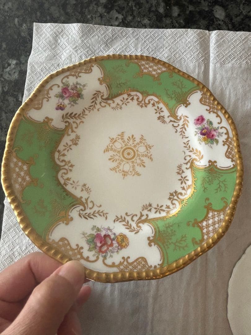 ENGLAND COALPORT ケーキ皿とデミタス皿　コールポート
