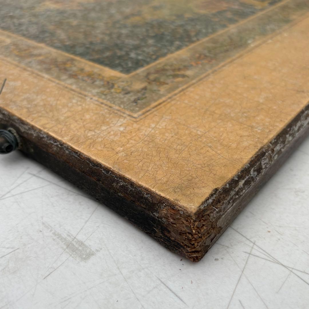 ビンテージ木製　壁掛け　絵画　ウォールデコ　ワールドビンテージ