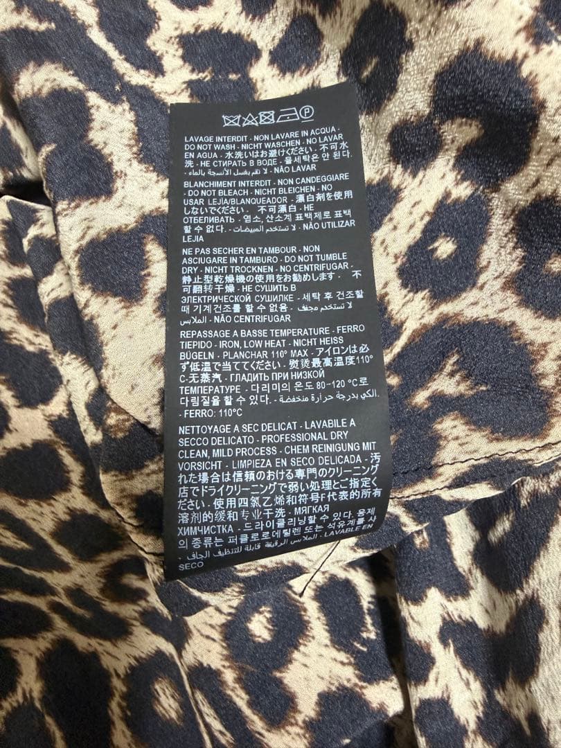 SAINT LAURENT ヒョウ柄 レオパード　長袖シャツ