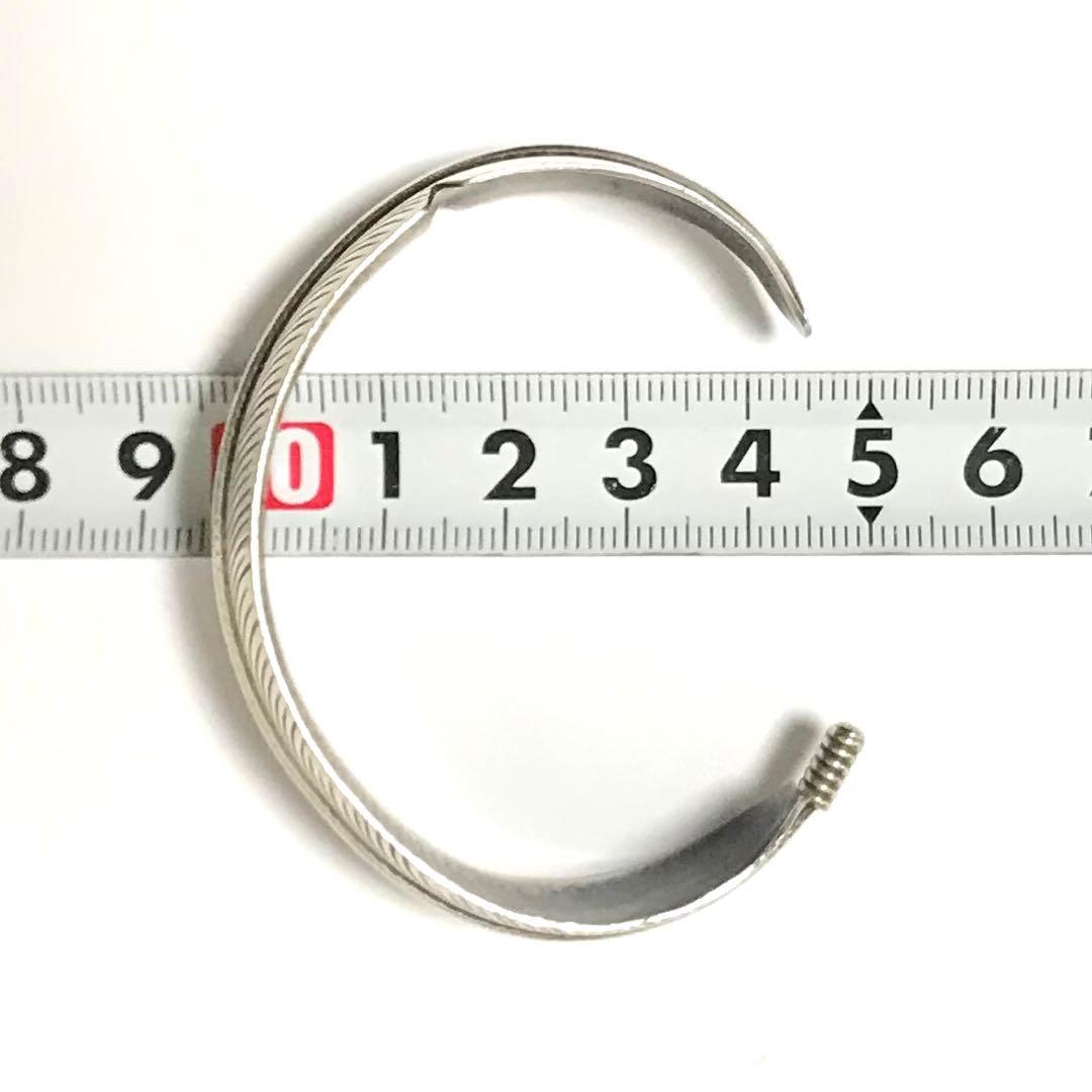 NAVAJO ナバホ族 フェザー バングル 925 シルバー インディアン