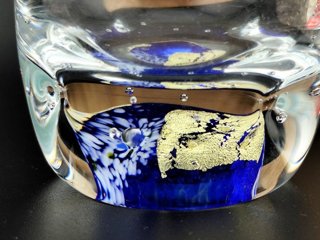 未使用・サイン有り☆黒木国昭 金彩「和」タンブラー（切子、江戸切子、薩摩切子）