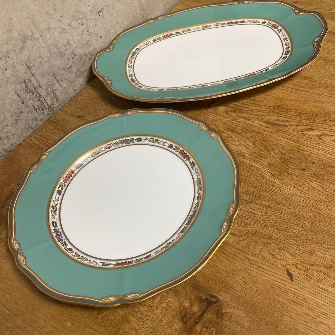 値下げ　ノリタケ ハナリンス オーバルプレートと大皿2枚