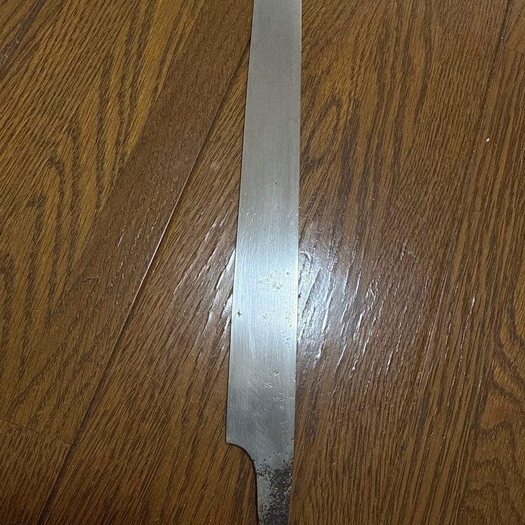 柳刃包丁　本焼　刃渡り38cm