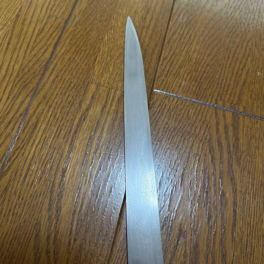 柳刃包丁　本焼　刃渡り38cm