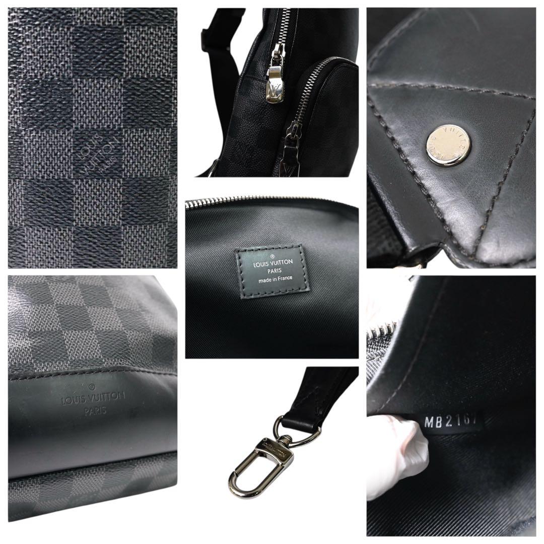 【美品】ルイヴィトン　ダミエ ブラック ボディバッグ　スリングバッグ　黒