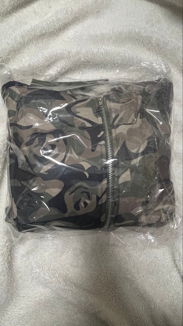 カモフラージュ ファー付きジャケット 韓国ストリート Y2K