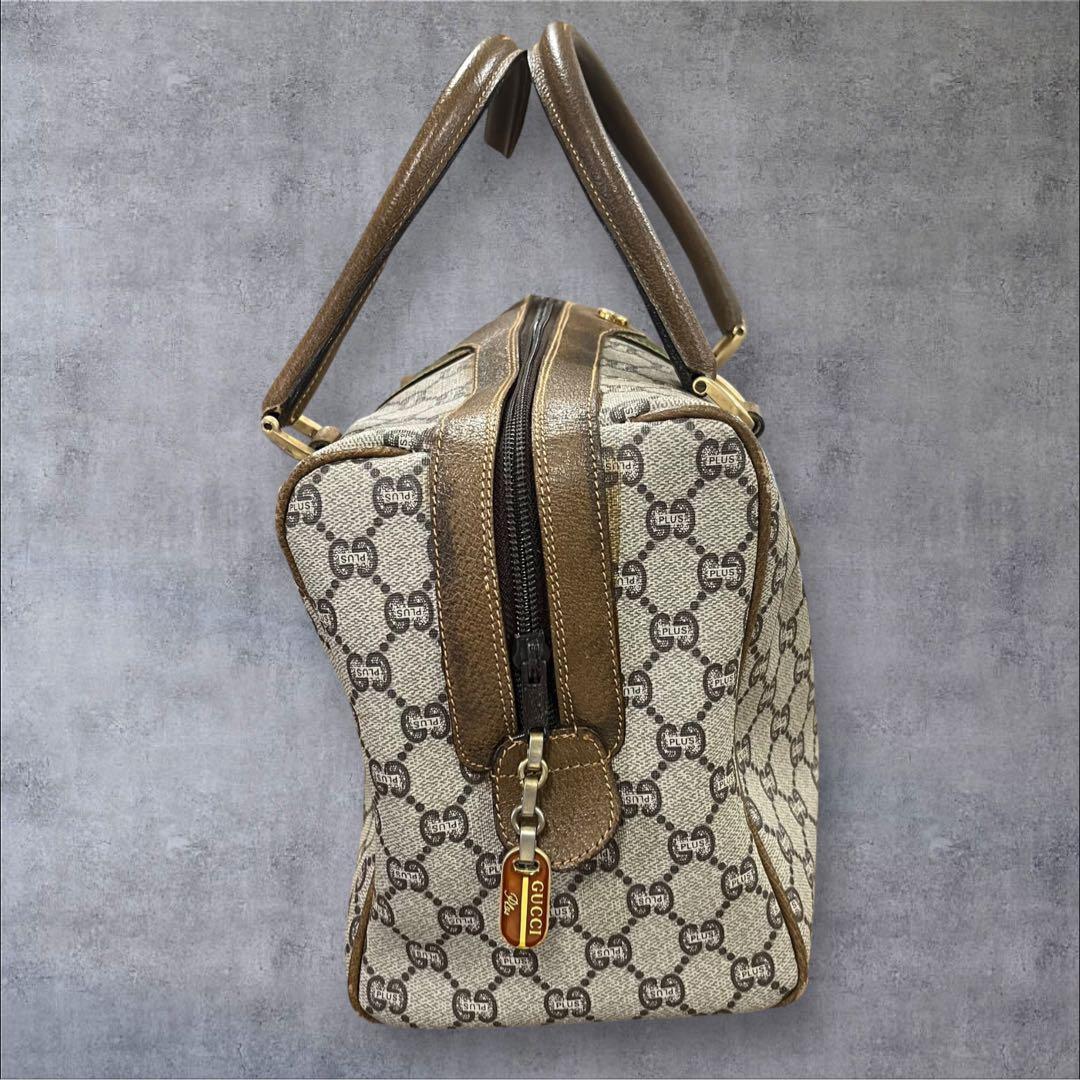オールドグッチ ミニボストンバッグ GGスプリーム シェリーライン GUCCI