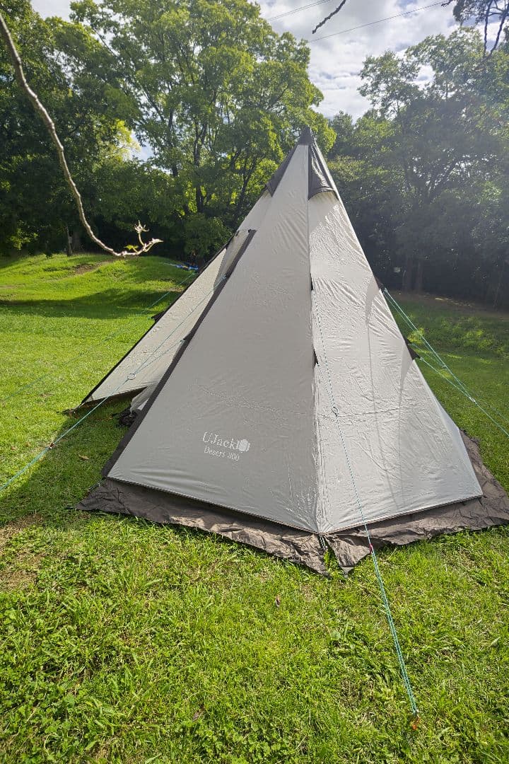 ワンポールテント UJack Desert 300 非純正グランドシート付