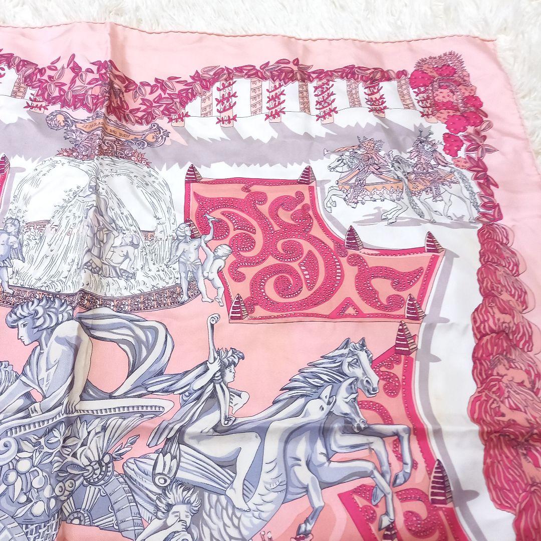 HERMES　LE PARADIS DU ROY　王の楽園　カレ90　スカーフ