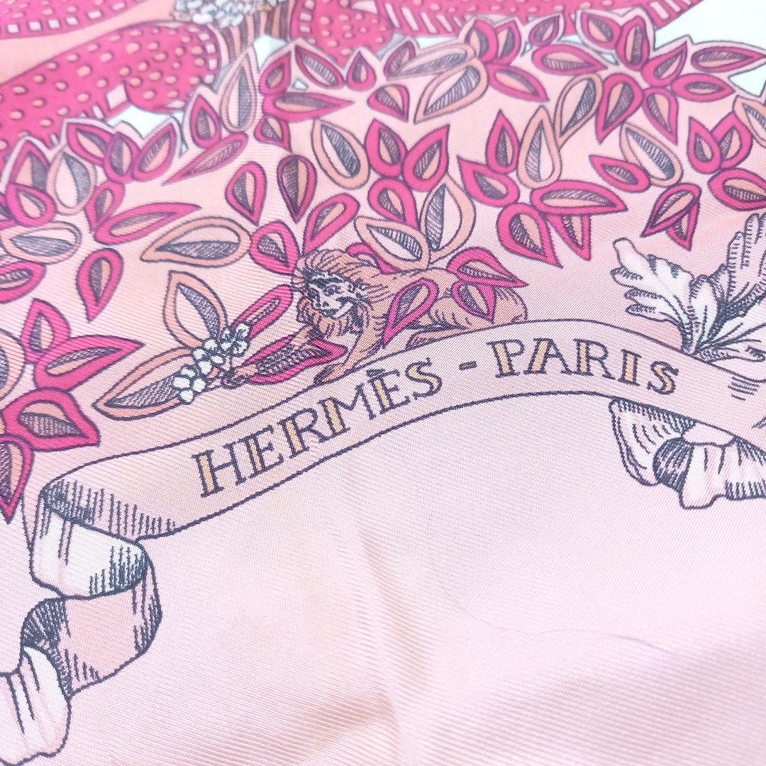 HERMES　LE PARADIS DU ROY　王の楽園　カレ90　スカーフ