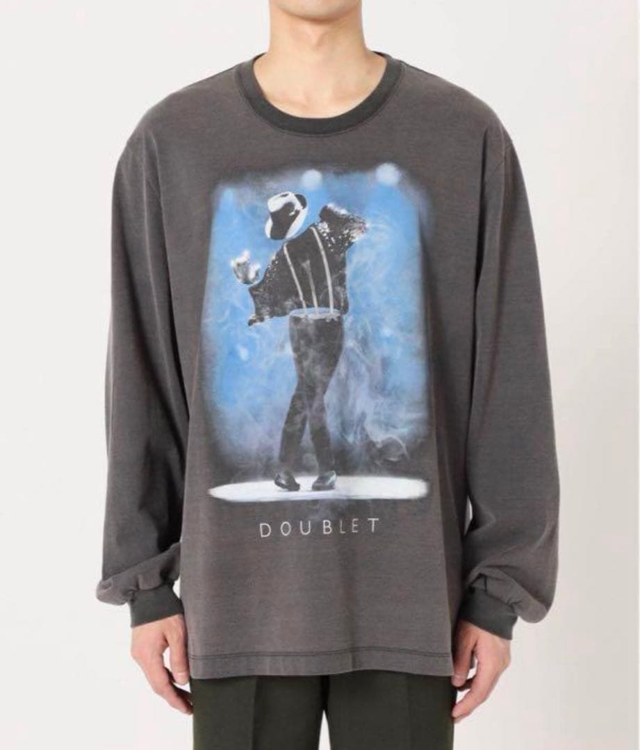 タグありdoublet WISM ヴィンテージTシャツ マイケルジャクソン 黒
