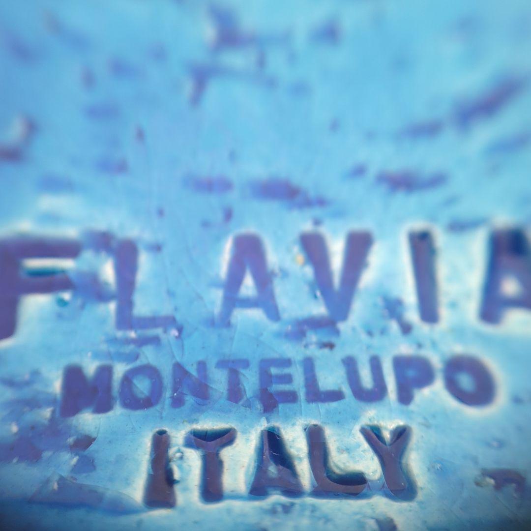 【美品】FLAVIA ITALY ビトッシ 花瓶 フラワーベース リミニブルー