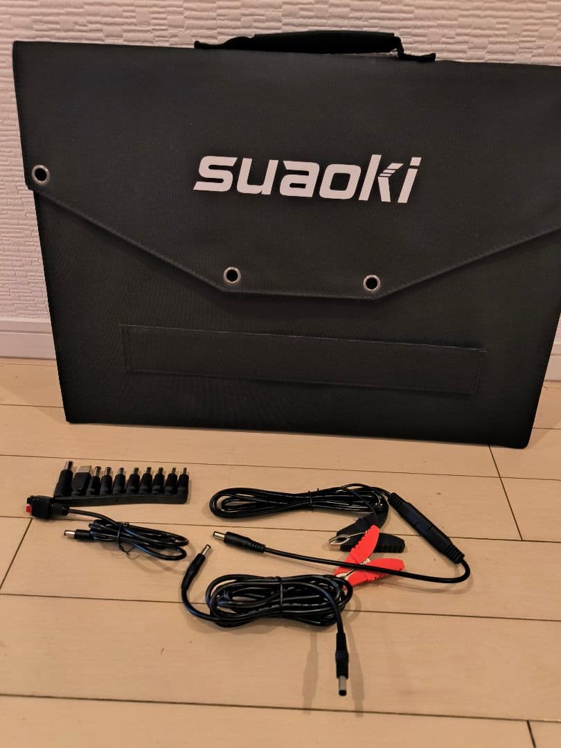 suaoki 100W 折りたたみ式ソーラーパネル
