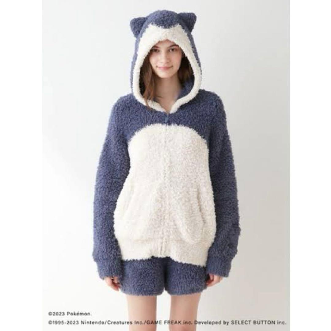 ジェラートピケ × ポケモン ジェラカビゴンパーカ & ショートパンツセット