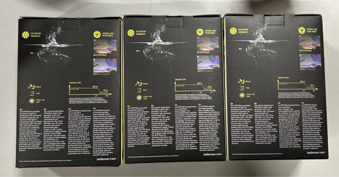 LEDLENSER H7R WORK ヘッドランプ　3セット