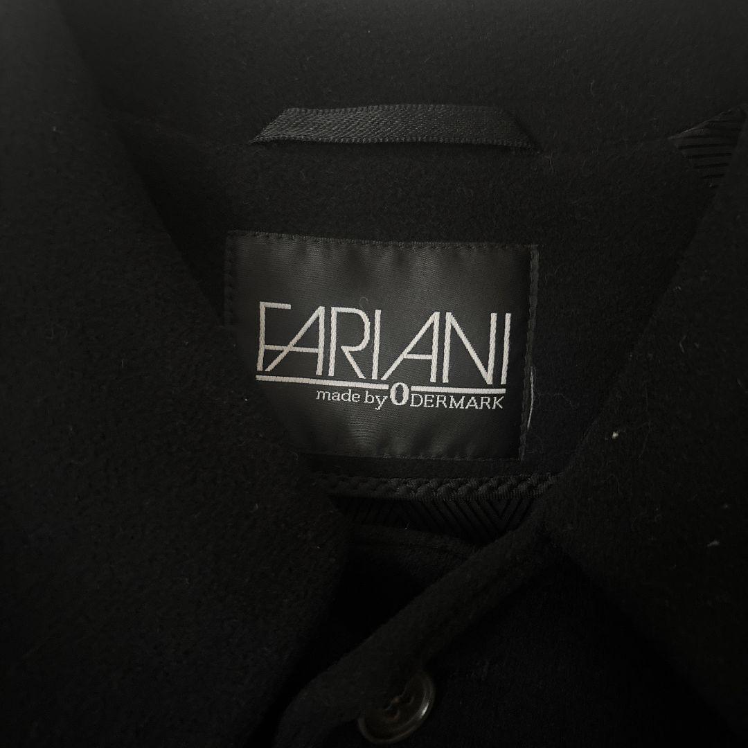 FARIANI ステンカラーコート ( Sサイズ )ヴィンテージ カシミヤ混 黒