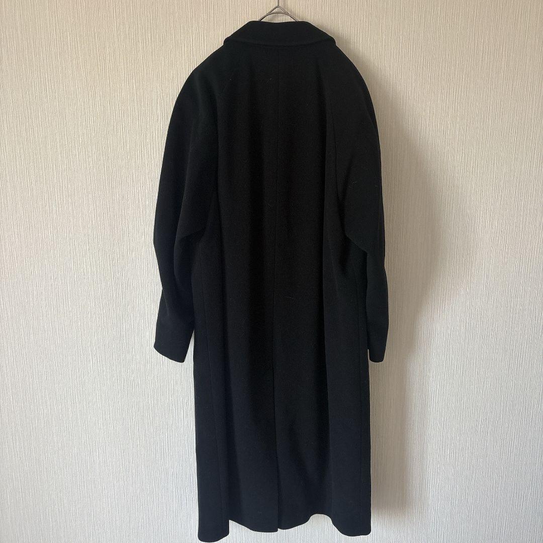 FARIANI ステンカラーコート ( Sサイズ )ヴィンテージ カシミヤ混 黒