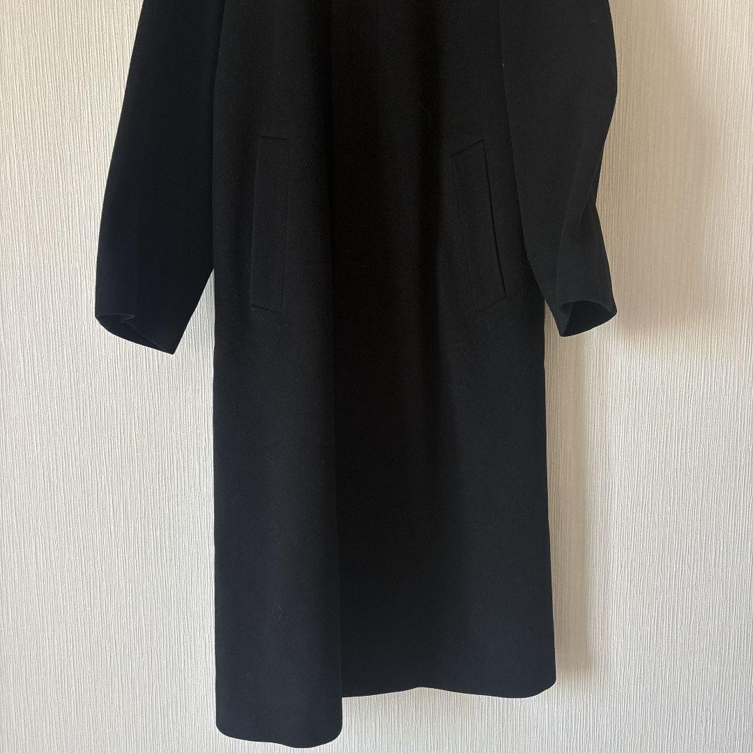 FARIANI ステンカラーコート ( Sサイズ )ヴィンテージ カシミヤ混 黒