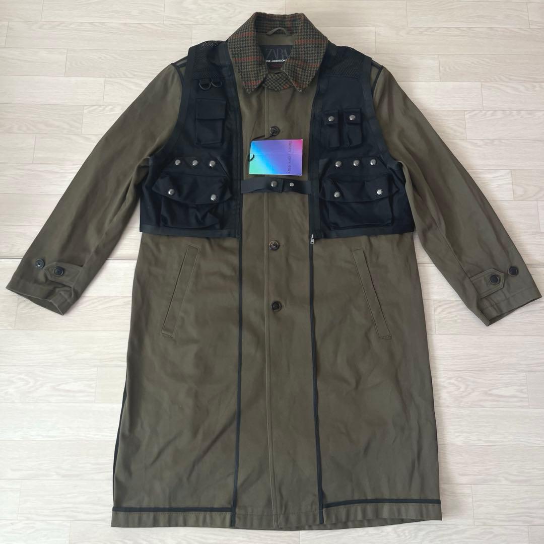 【未使用タグ付】ザラ×アンダーソンベル コラボ トレンチコート LーXL カーキ