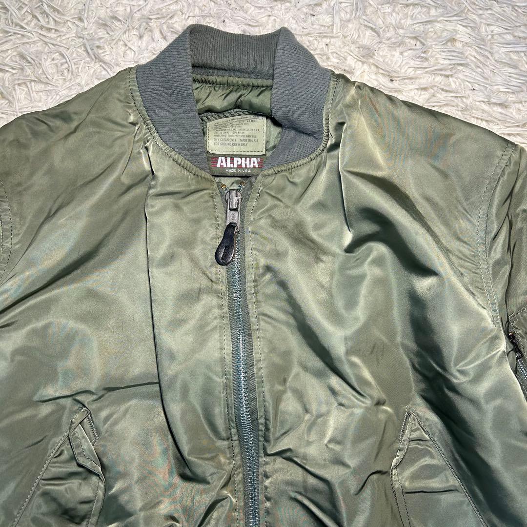 80s alpha industries ma-1 フライトジャケット USA製