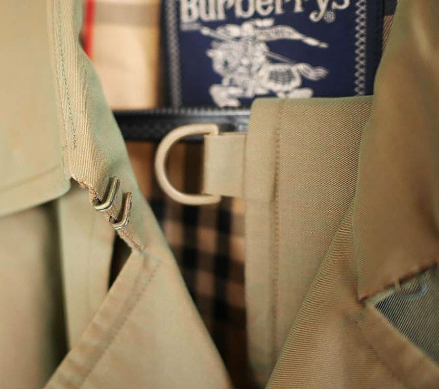 Burberry 玉虫色 ヴィンテージ トレンチコート 裏地ノバチェック柄