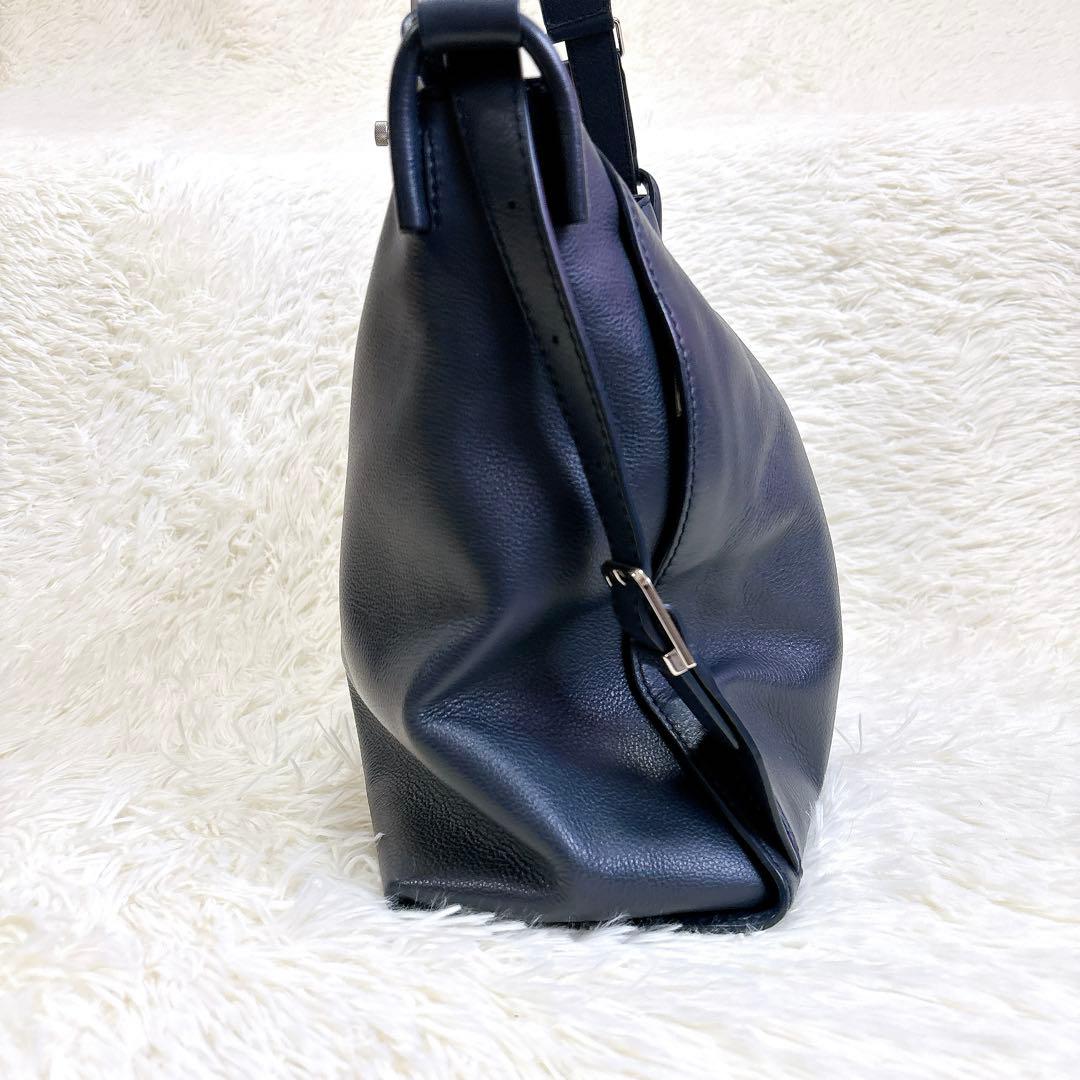 現行✨マザーハウス ヨゾラ 2ウェイ バッグ L ミリング リュック トート 紺