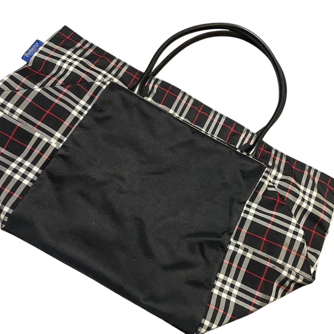 Burberrys BLUE LABEL バーバリーズ チェック柄トートバッグ