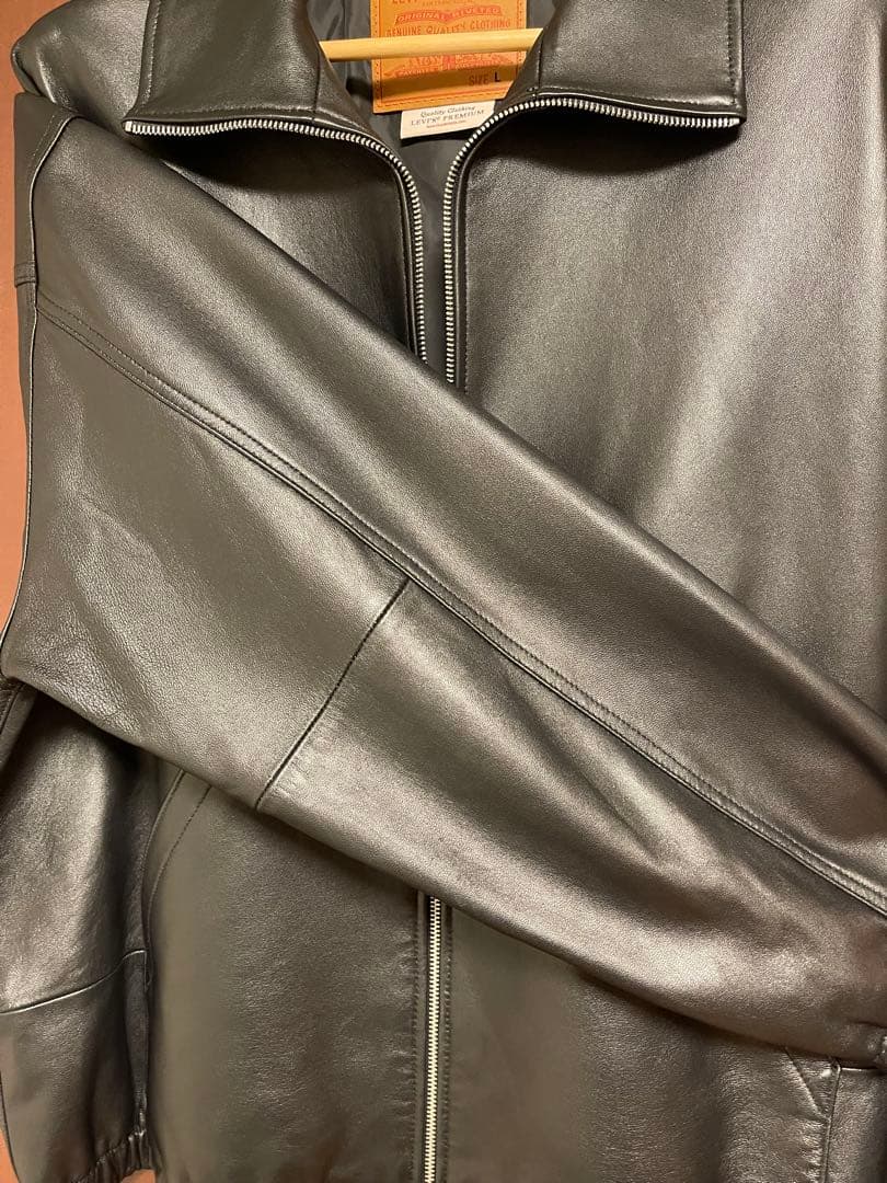 リーバイス PREMIUM BLACK FULLZIP レザージャケット