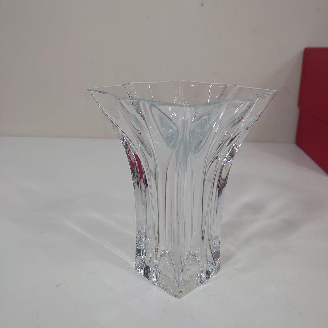 Baccarat バカラ クリスタルフラワーベース 高さ約13cm