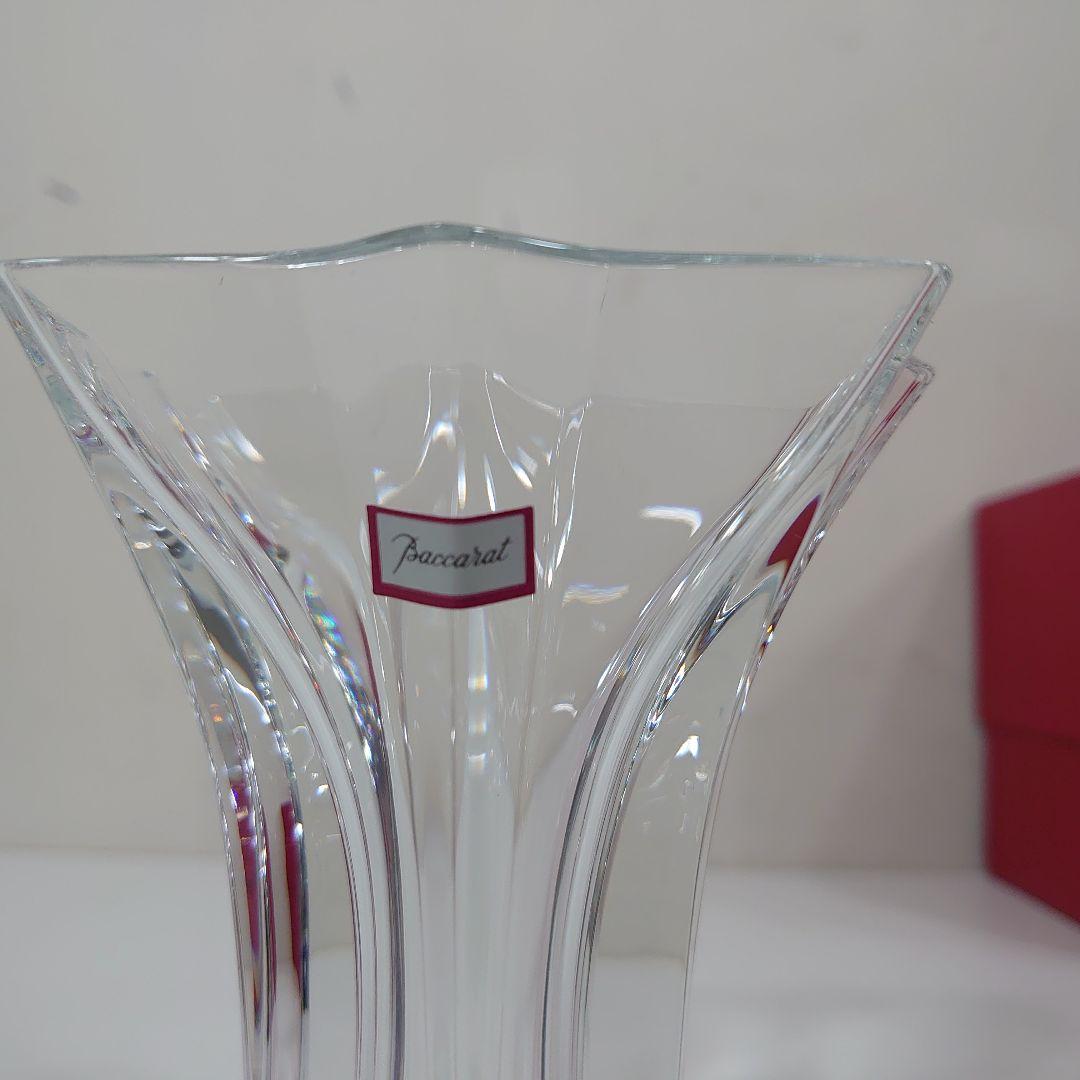 Baccarat バカラ クリスタルフラワーベース 高さ約13cm