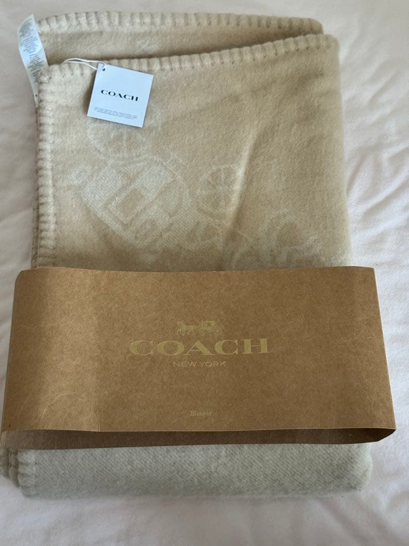 新品•レア品COACHコーチ　ホース アンド キャリッジ プリント ブランケット